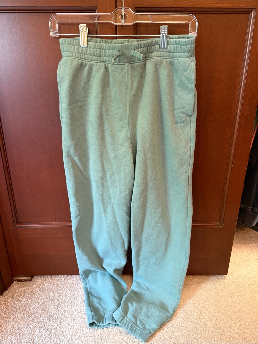 abercrombie kids Sage Green Fleece Joggers